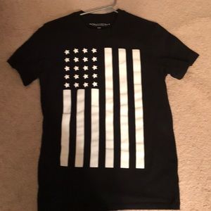 Black American Flag T-Shirt
